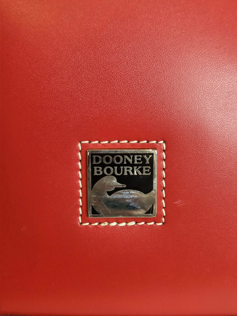 Dooney & Bourke USA Vintage Red Leather Shoulder Hobo - Picture 2 of 15